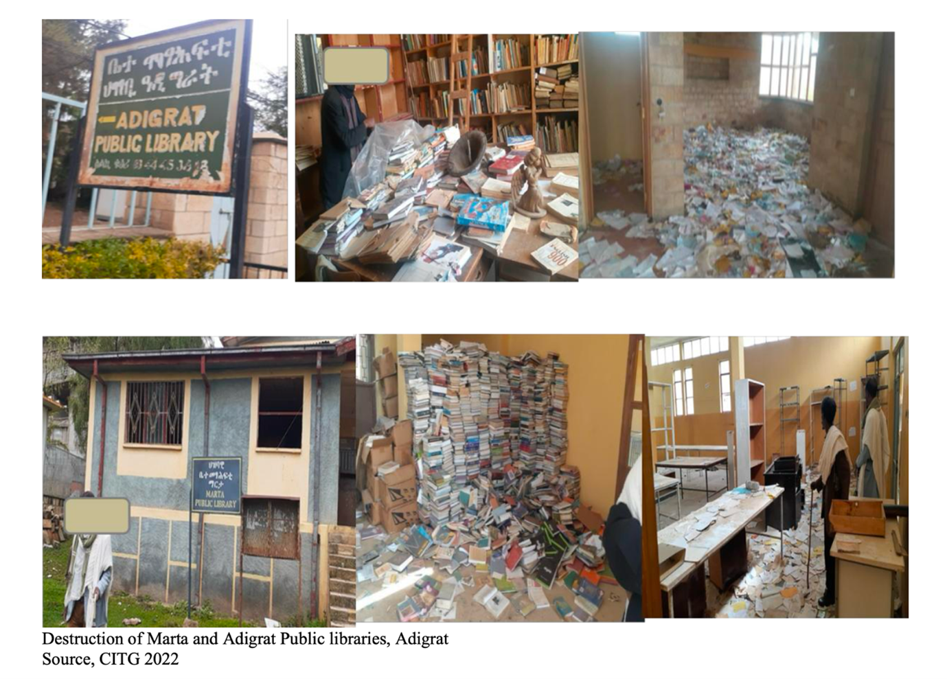 War Against Knowledge: The Deliberate Destruction of Public Libraries in Adigrat, Tigray